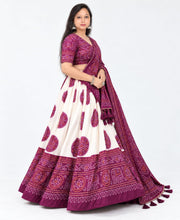 dark purple lahnga