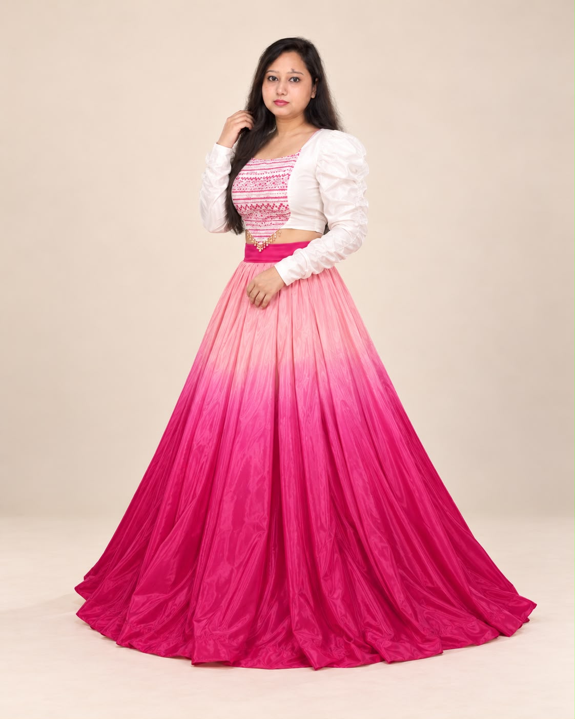 Rose Pink lahnga