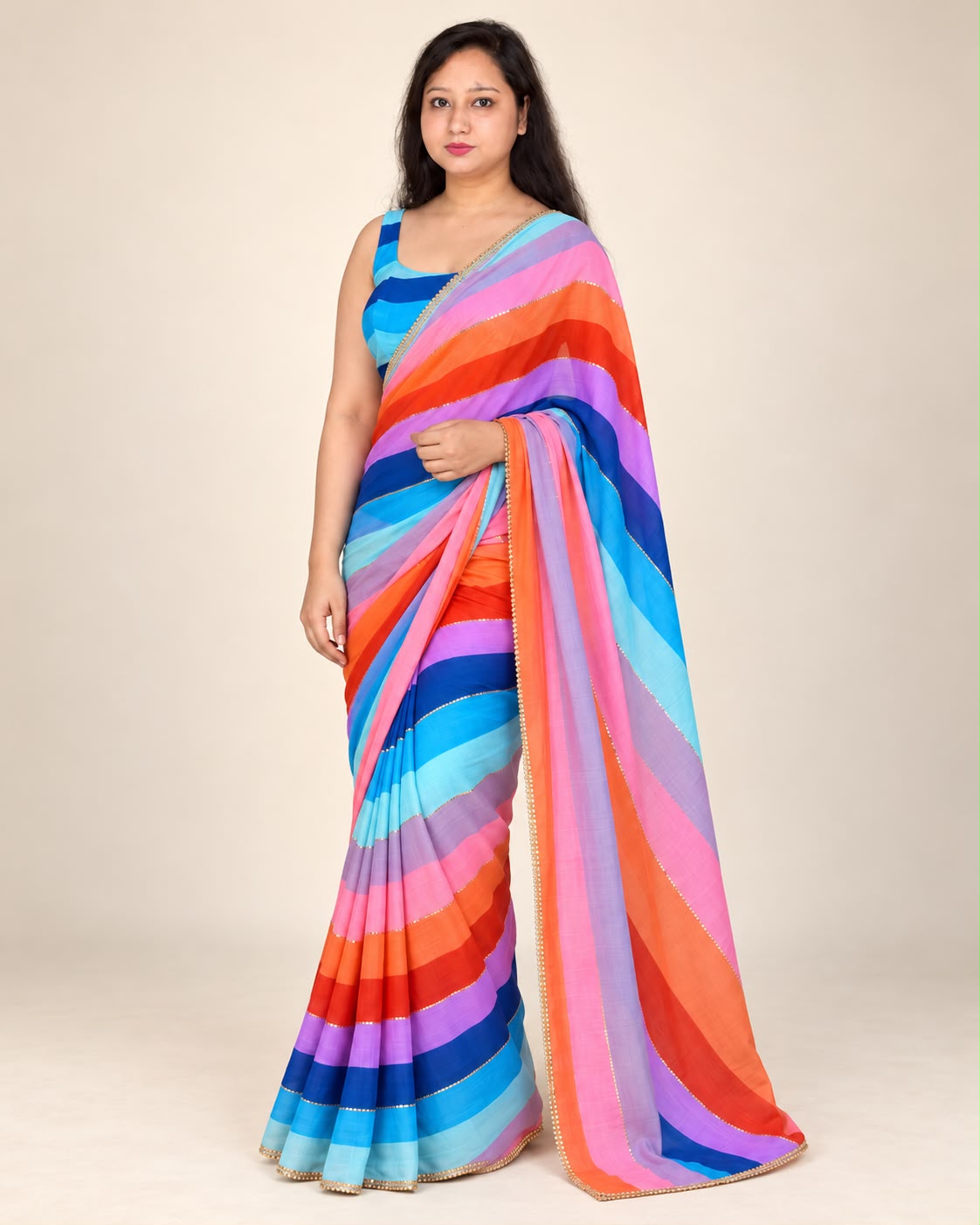 Multi colour saree