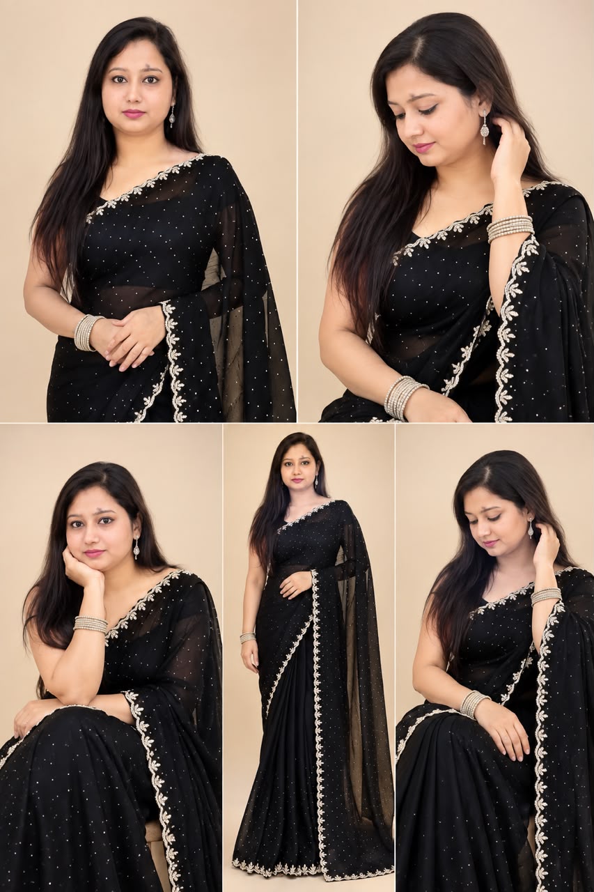Black saree