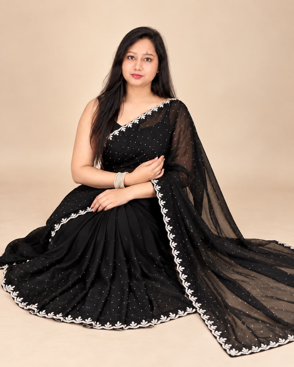 Black saree