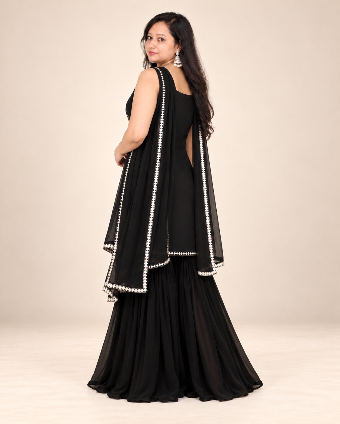 Kurti Sharara And Dupata Set