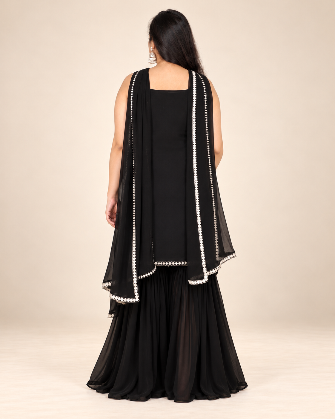 Kurti Sharara And Dupata Set